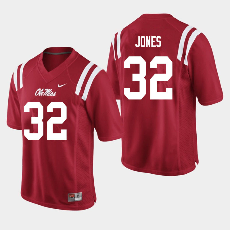 Ole Miss Rebels #32 Jacquez Jones College Football Jerseys Sale-Red